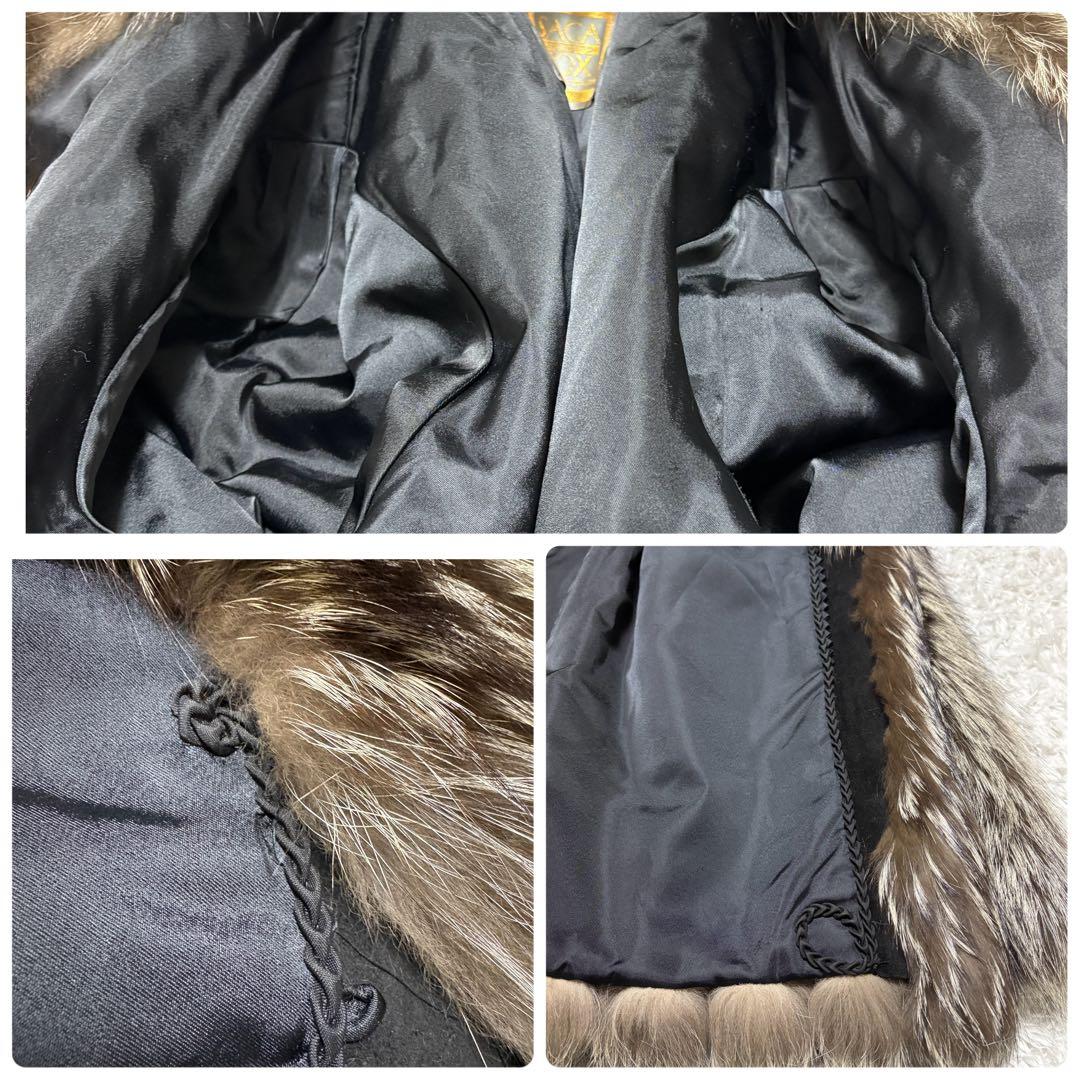 【極美品】SAGA FOX 金サガ シルバーフォックス　毛皮コート 極上毛並み