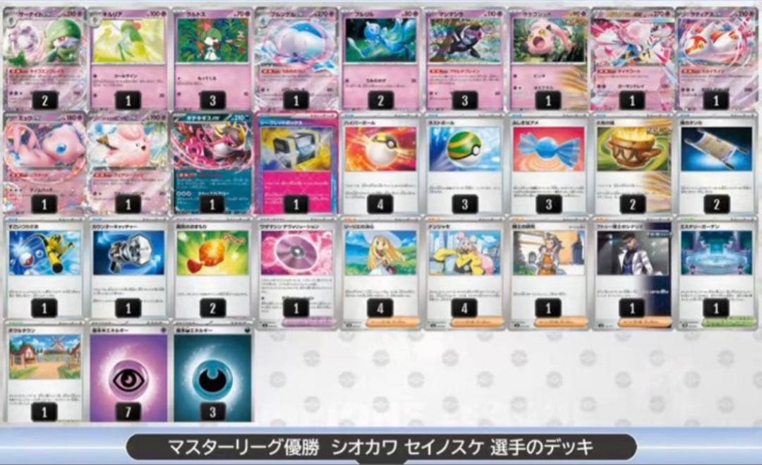 【ＣＬ愛知２０２６ 優勝！準優勝！】サーナイトブルンゲルＶＳメガアブソル デッキ