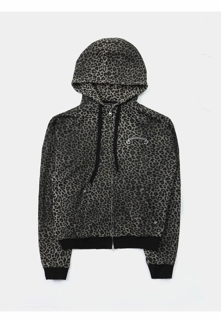Badblood ヒョウ柄 フルジップパーカー M.M.XVIII