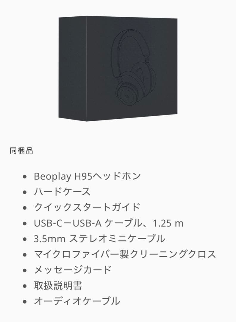 bang&olufsen ヘッドフォン h95 ネイビー navy