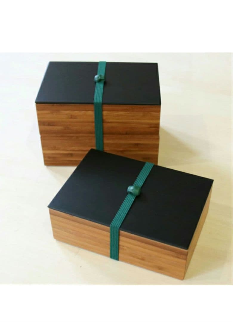 【新品・未使用】公長斎小菅　二段弁当箱　竹