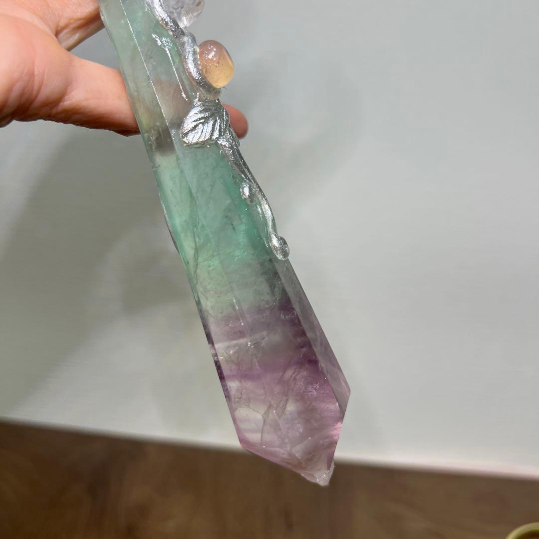 Kdashページ　レインボーフローライトマジックワンド置物　3本まとめ