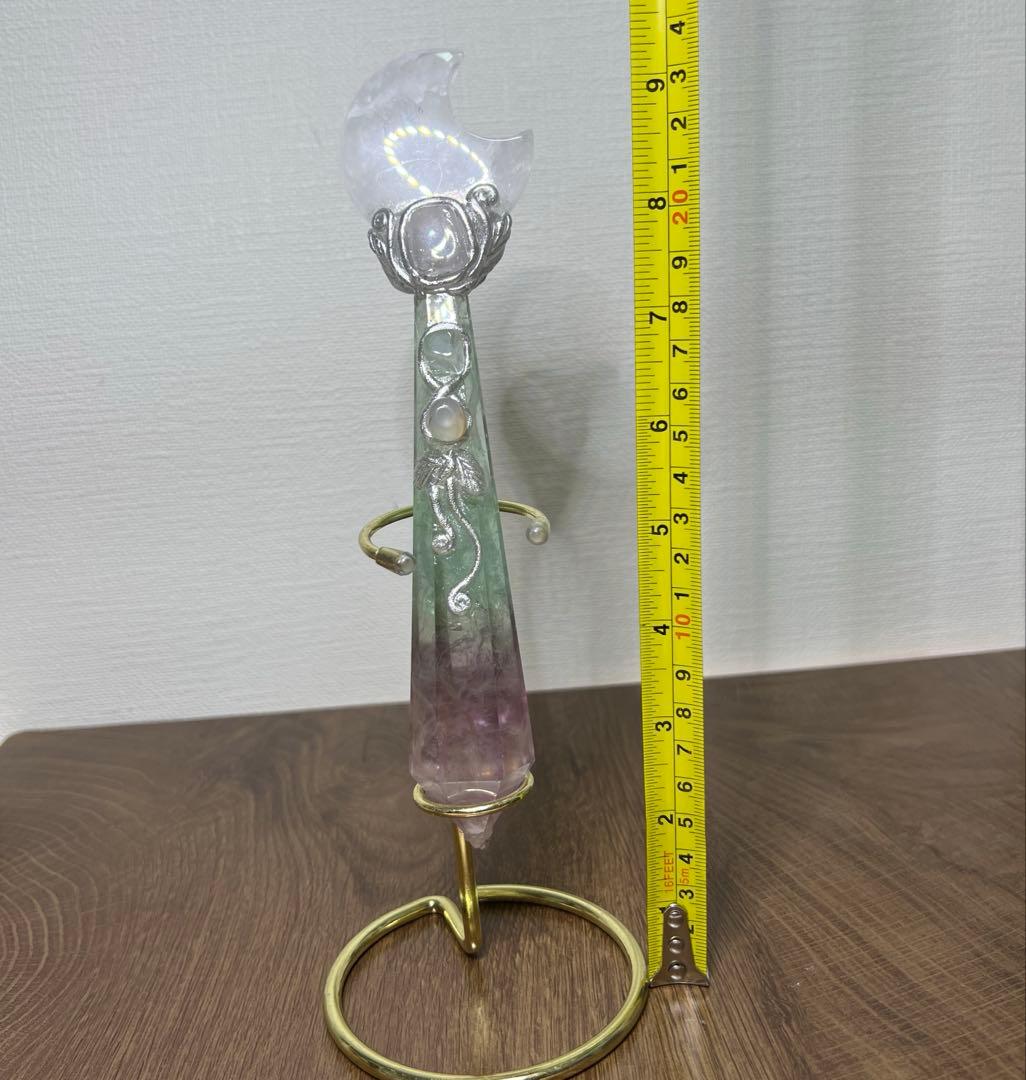 Kdashページ　レインボーフローライトマジックワンド置物　3本まとめ