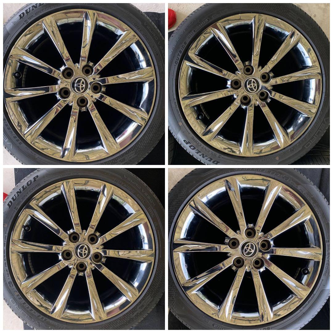 トヨタ GRX130 マークX 後期 純正 ホイール 18ｘ8J +45 5穴