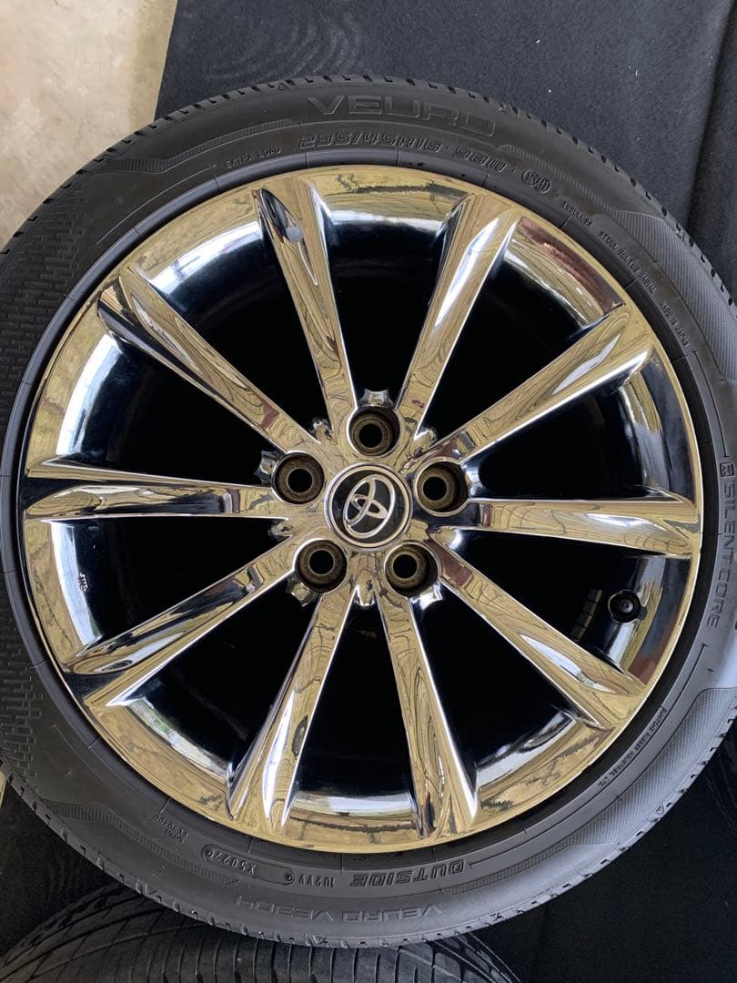 トヨタ GRX130 マークX 後期 純正 ホイール 18ｘ8J +45 5穴