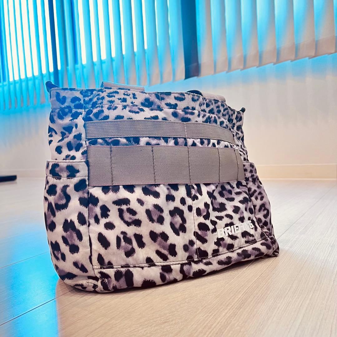 BRIEFING 2WAY カートバッグ レオパード柄
