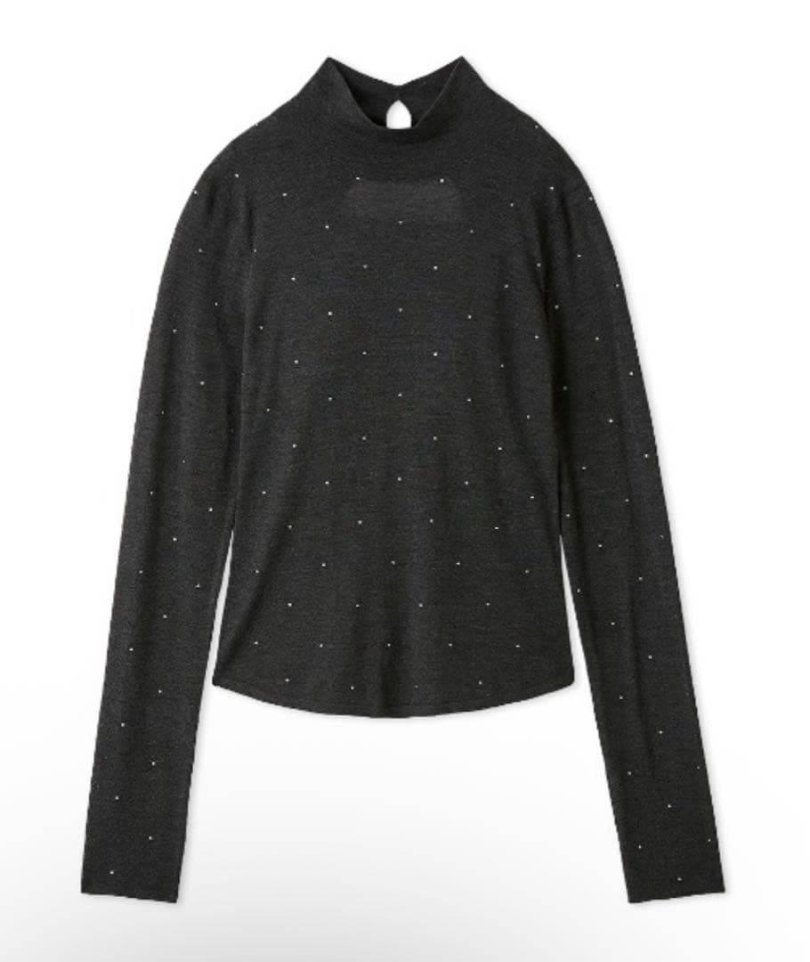 SNIDEL バックオープンニットプルオーバー