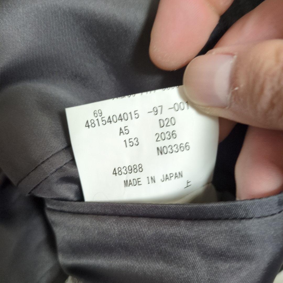 未使用級　ロロピアーナ　ダーバン　テーラードジャケット　ペンチェック　グレー