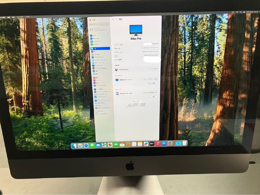 こ*あ様 Apple iMac Pro 27インチ 2017 Xeon W 3.