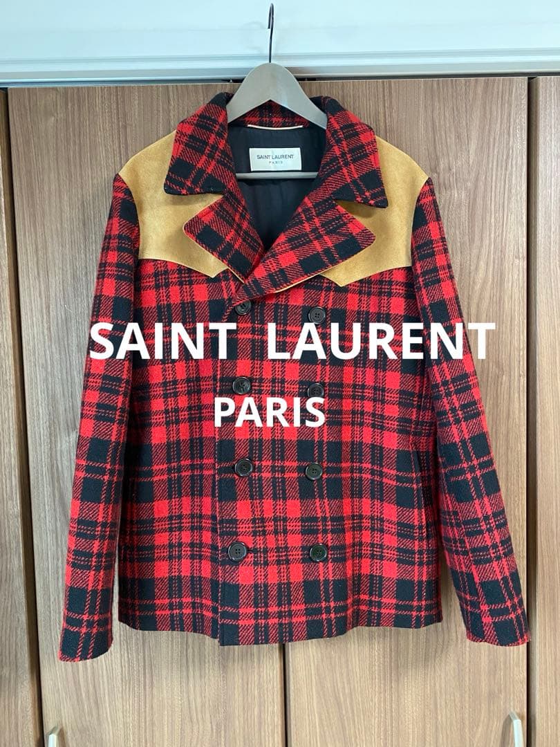 ⭐︎極美品稀少⭐︎48 サンローランパリ　エディ期　コート アウター