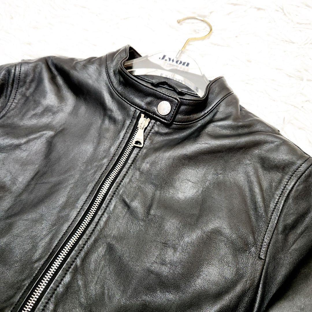 EMMETI エンメティ juri ユリ ラムレザー ジップ 黒 40