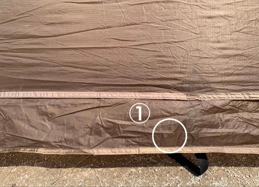 DOD ヨンヨンベース　付属品あり　キャンプ　テント　シェルター　ブラウン