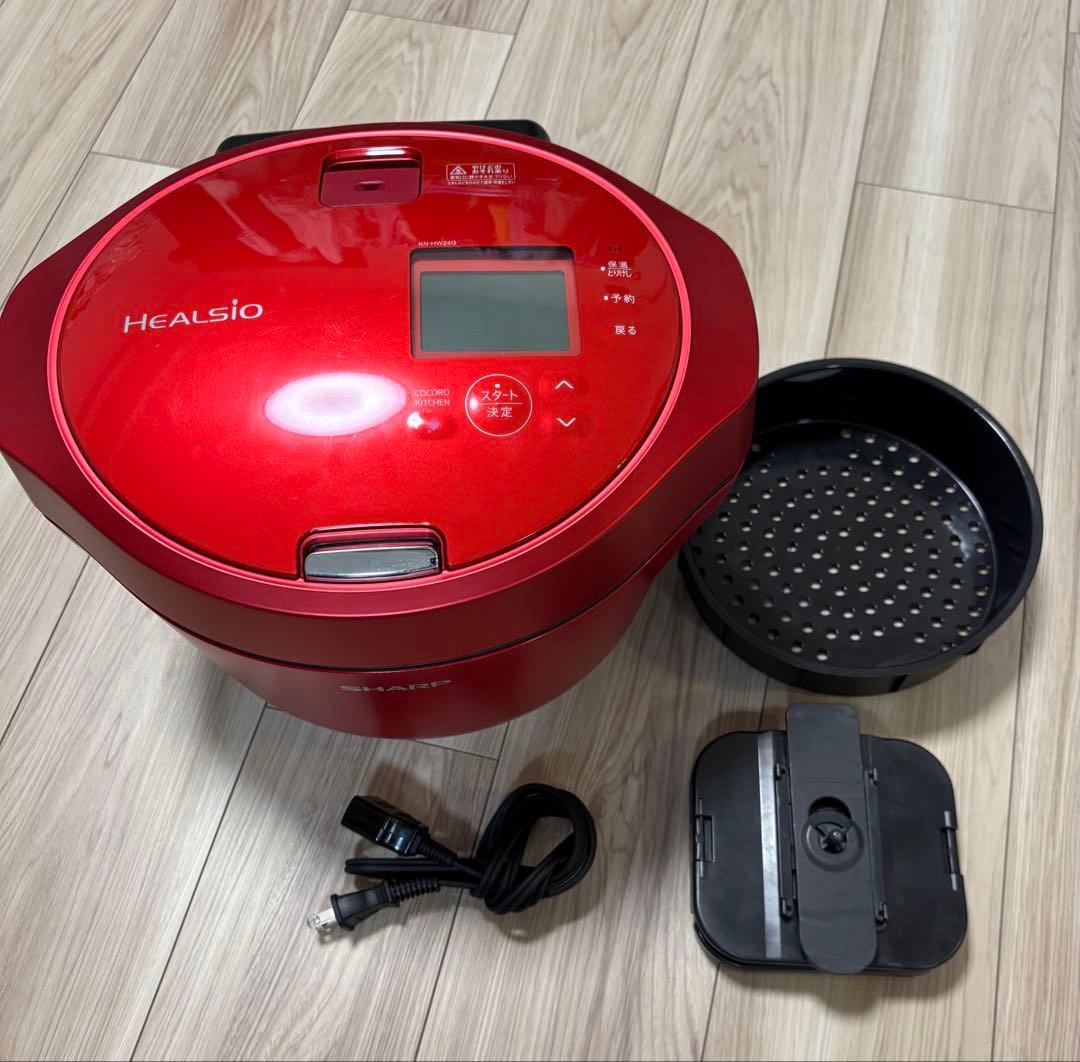 ホットクック 2.4L KN-HW24G-R 赤 レッド SHARP