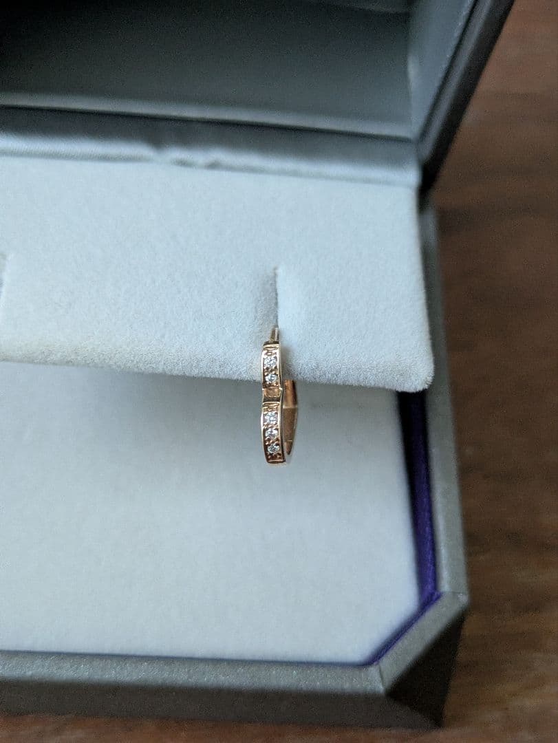 スタージュエリー　TONE OF LOVE ハート型 K10 ピアス(片耳用)