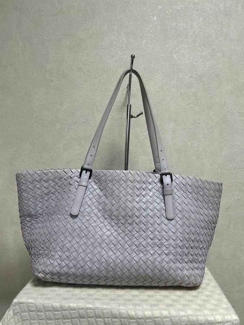 ボッテガヴェネタトートバッグパープルレザー