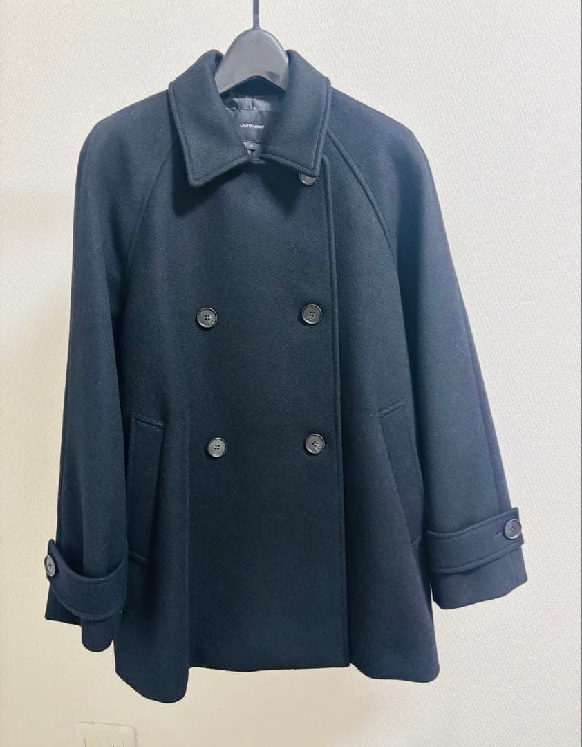 極美品⭐︎ロートレアモン　ネオアルティウールショートコート　ピーコート　36 黒