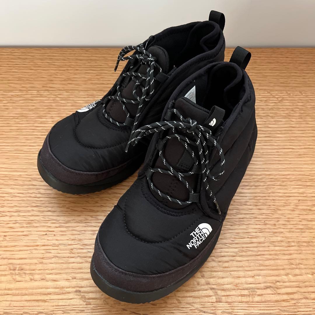 未使用級★ 25cm ノース・フェイス ヌプシ チャッカ ブーツ　ブラック