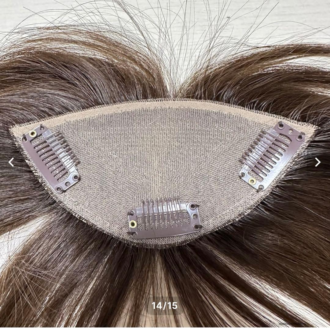 百合子ウィッグ　前髪ウィッグ　スズメ 　　　　　　　ベージュ系ブラウン　前髪あり