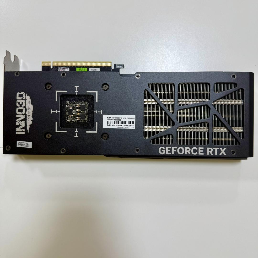 グラフィックボード・グラボ・ビデオカード ELSA GeForce RTX 4070 Ti ERAZOR
