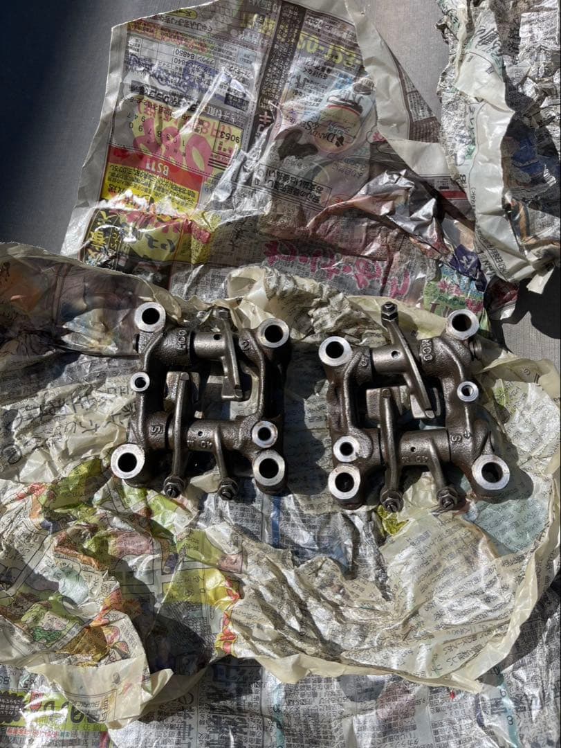 ホーク CB400N シリンダーヘッド ロッカーアーム セット オイルライン