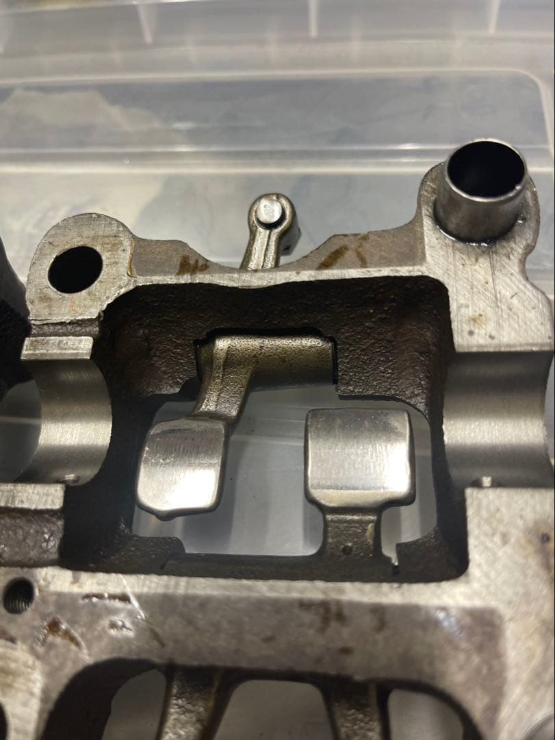 ホーク CB400N シリンダーヘッド ロッカーアーム セット オイルライン