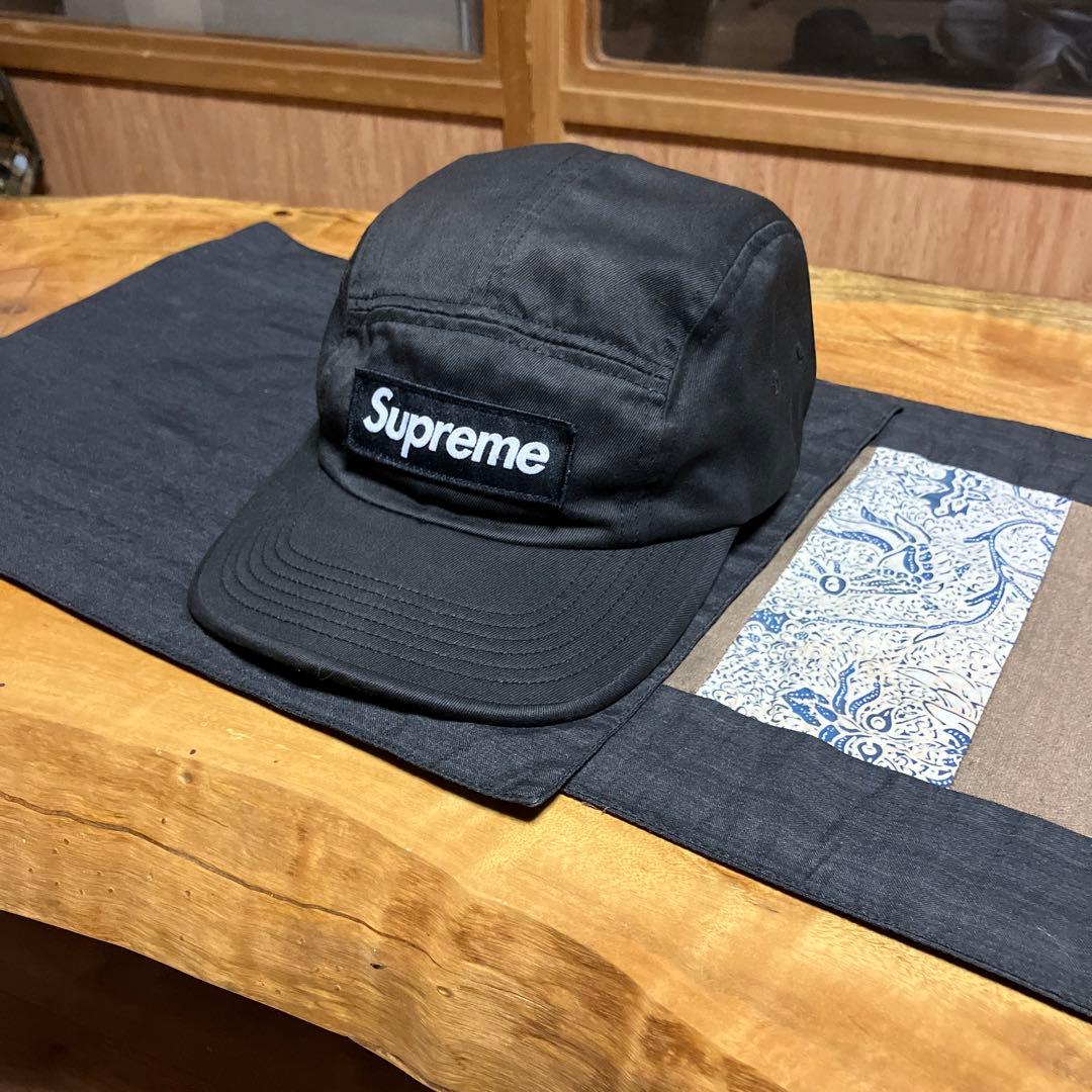 Supreme 黒 ボックスロゴ