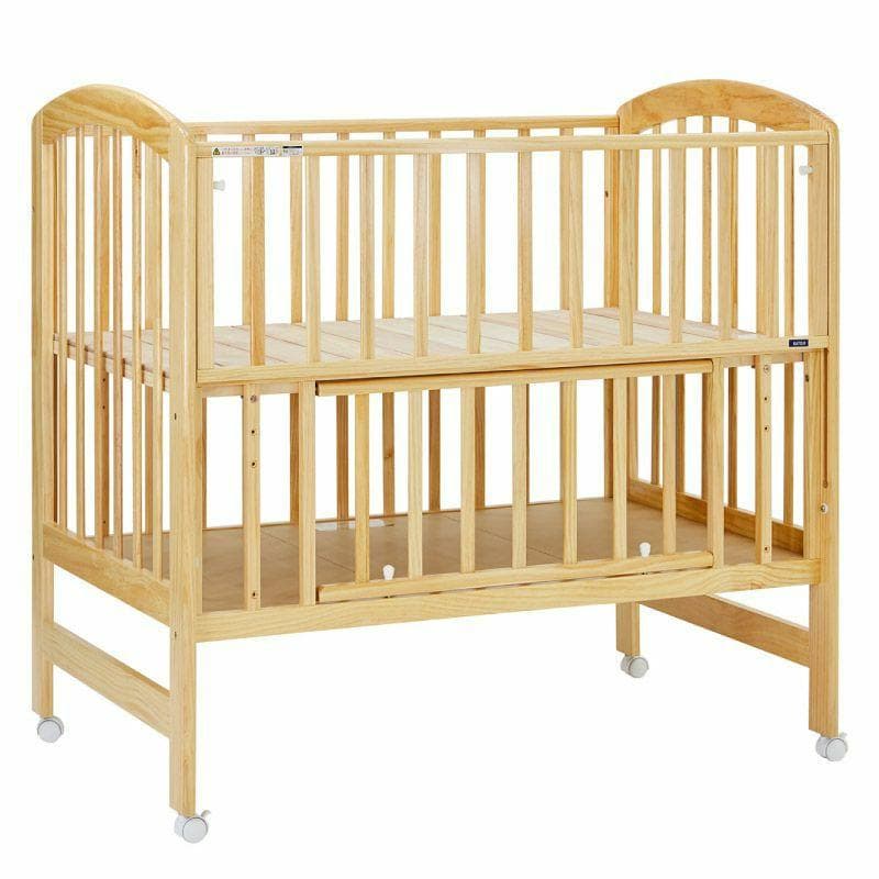 カトージ ベビーベッド アーチ(収納板付)+固わた敷布団