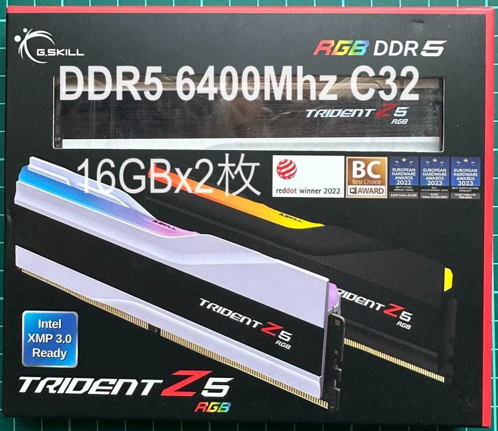G.SKILL DDR5 6400Mhz CL32 16GB 2枚組