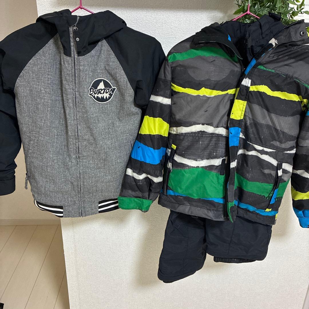 Burton & Billabong &ヘルメット子ども用スキーウェアセット
