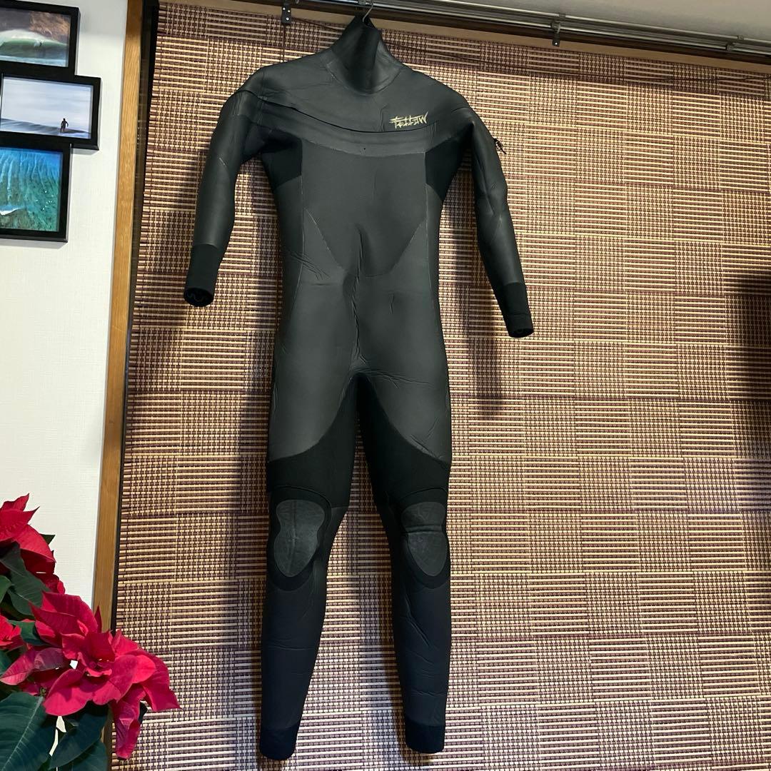 サーフィンウェットスーツ　セミドライロングチェストジップ　5✖️3mm Lサイズ