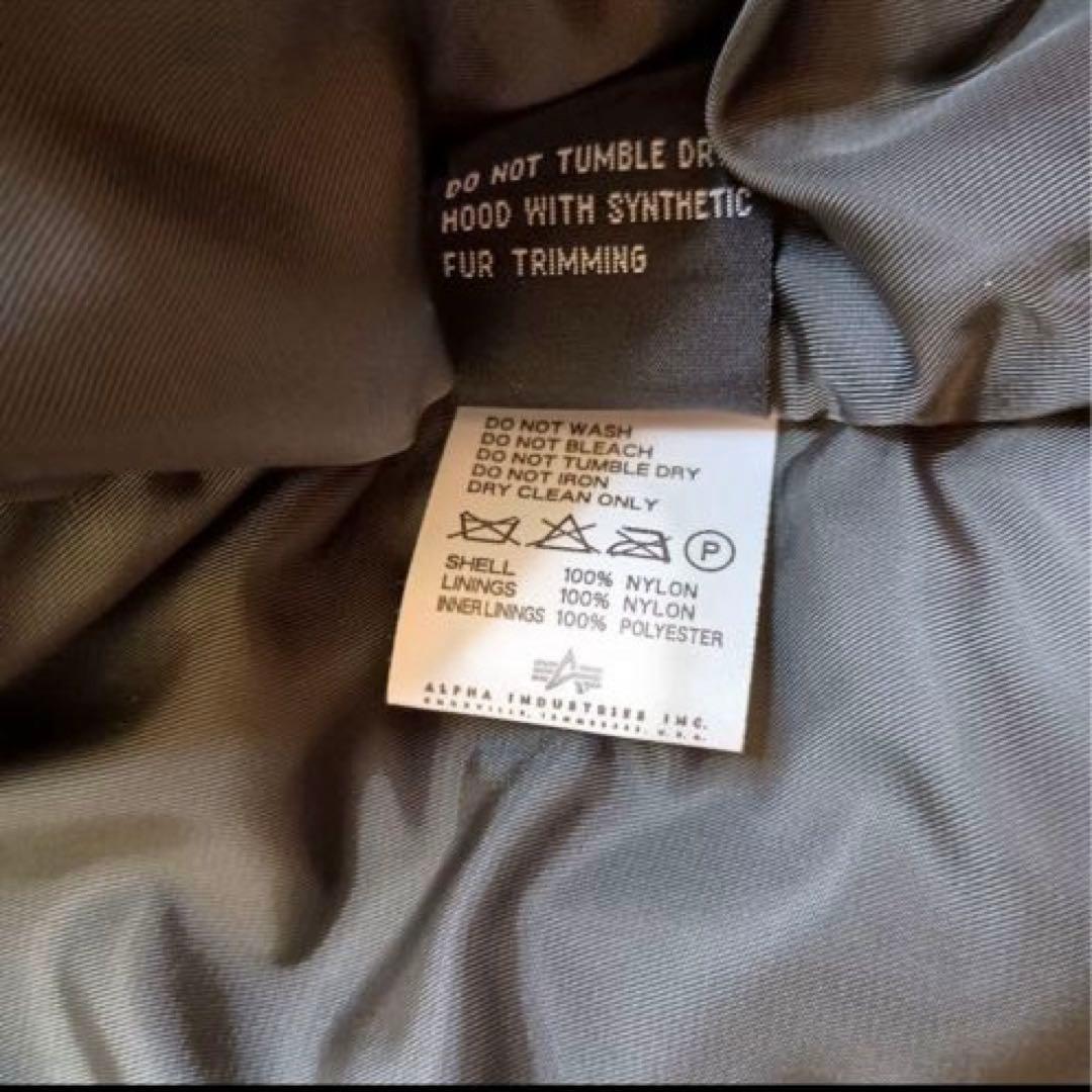 美品 ALPHA N-3Bフライトジャケット レプリカグレー L