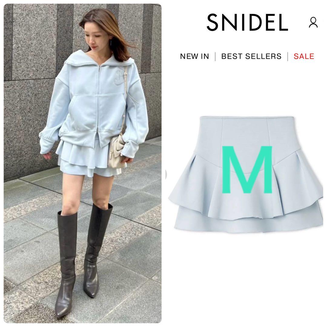 完売Ｍサイズ♥️新作新品✨SNIDELボンディングスカショーパン✨ LBLU