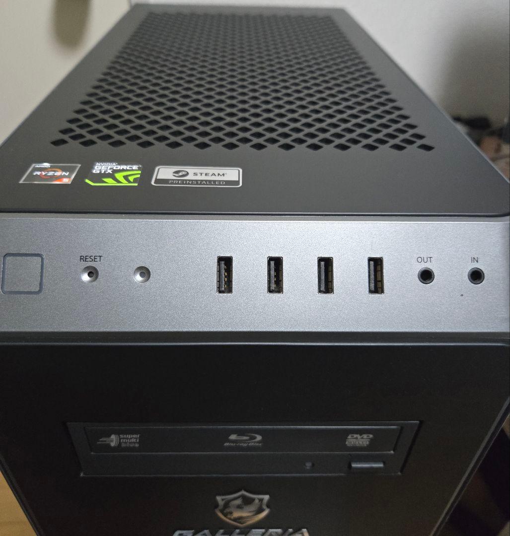GALLERIA ゲーミングpc RM5R-G60S 1660SUPER 無線