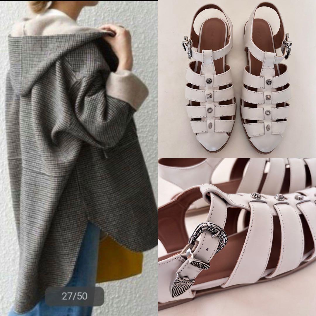 ⭐︎おまとめ mixup様 グルカサンダルとフーデッドミディコート