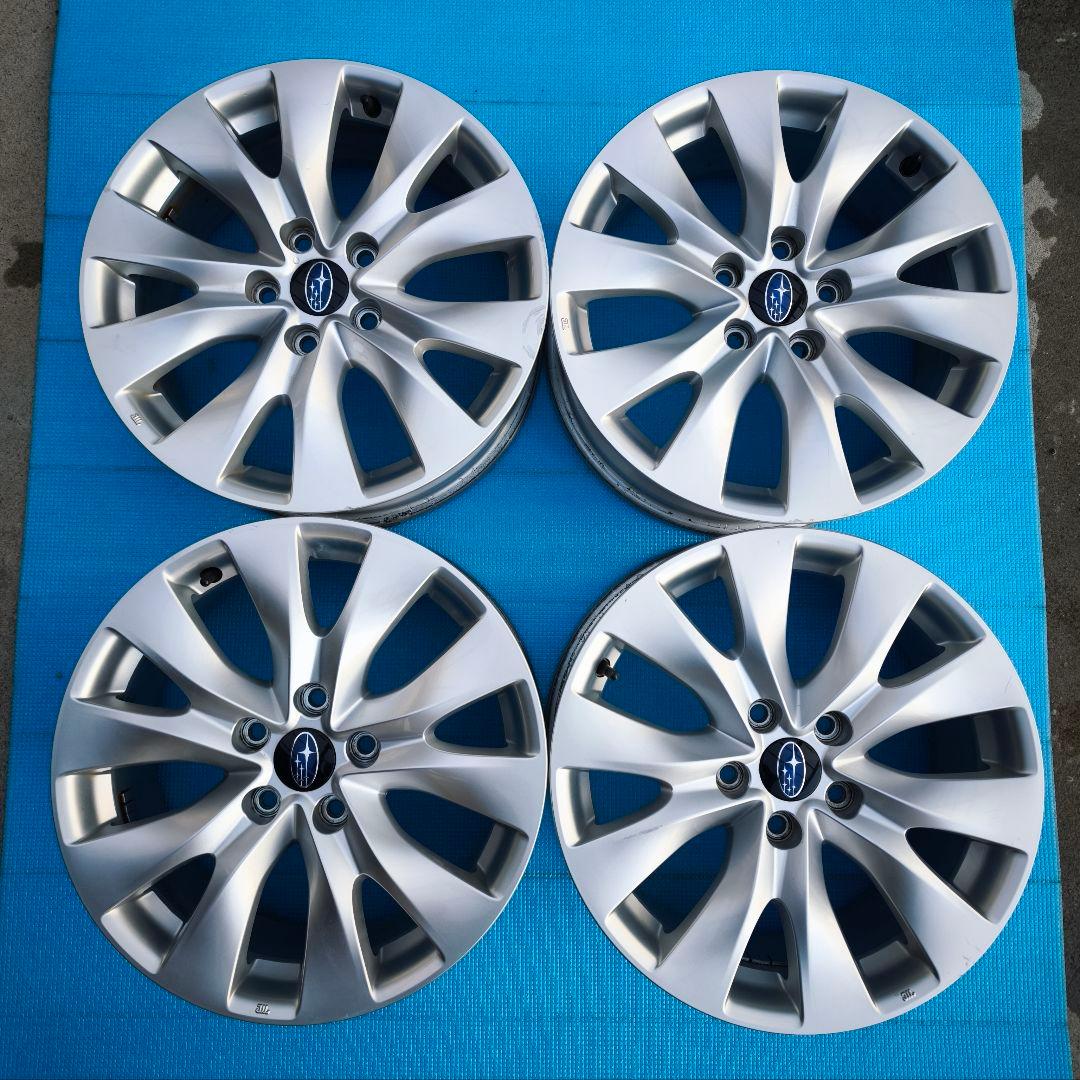 スバル純正　17インチホイール　7.5J+55 PCD114.3 レガシィ純正
