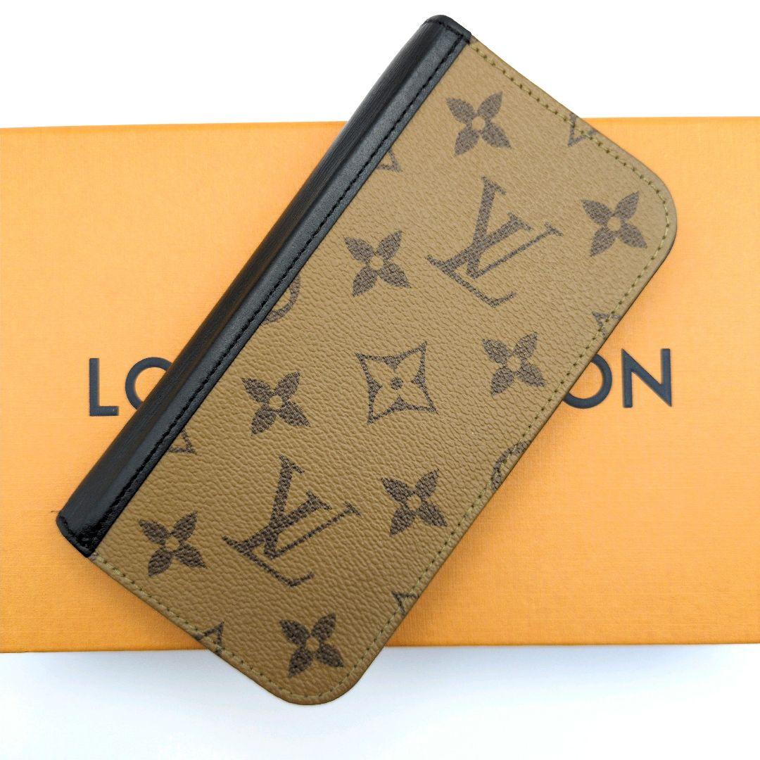 美品✨ルイヴィトン iPhone15pro ケース フォリオ リバース