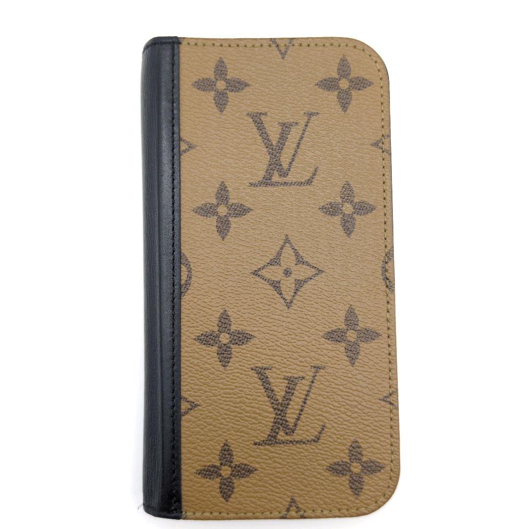 美品✨ルイヴィトン iPhone15pro ケース フォリオ リバース