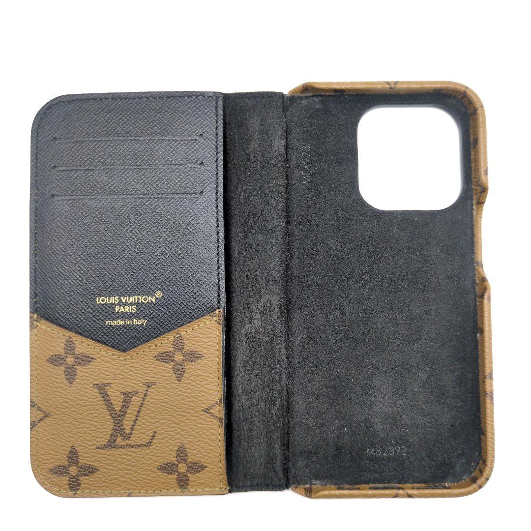 美品✨ルイヴィトン iPhone15pro ケース フォリオ リバース