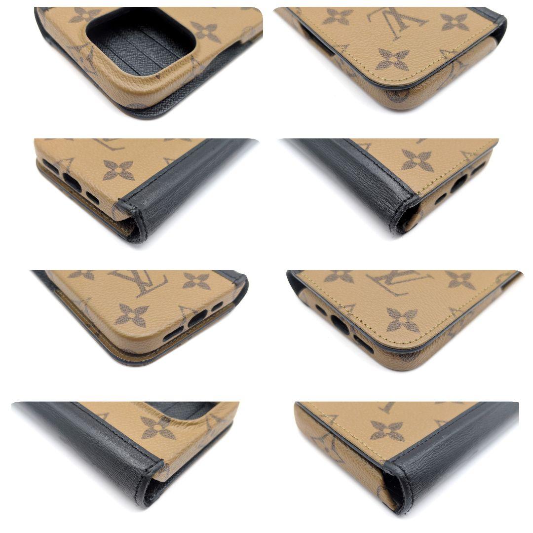 美品✨ルイヴィトン iPhone15pro ケース フォリオ リバース