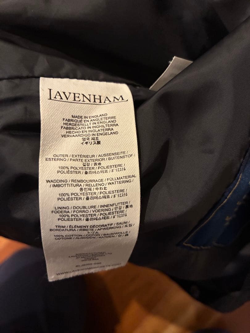 【人気】LAVENHAM BEAMS キルティングベスト別注 Gilet
