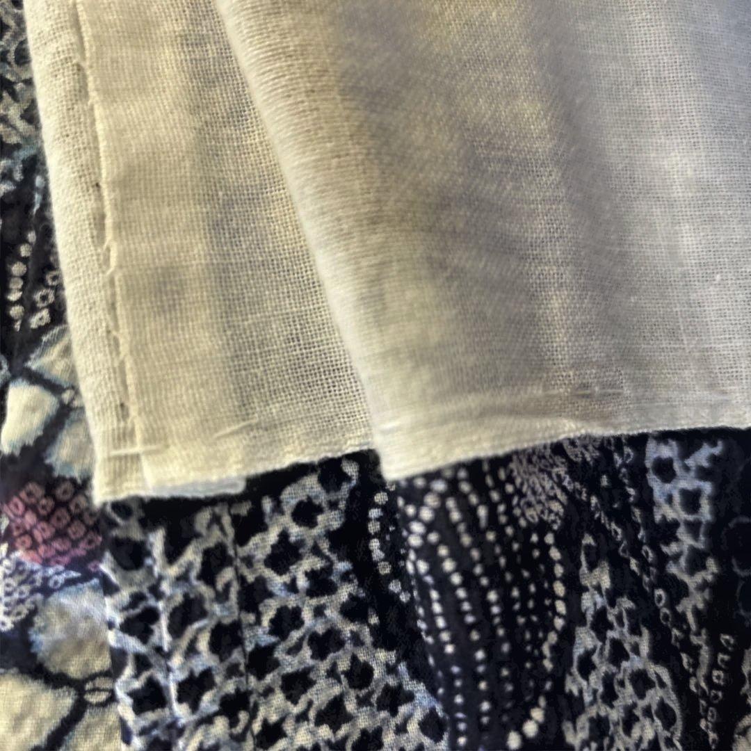 【未使用】手縫い　総絞り　紫陽花柄　浴衣