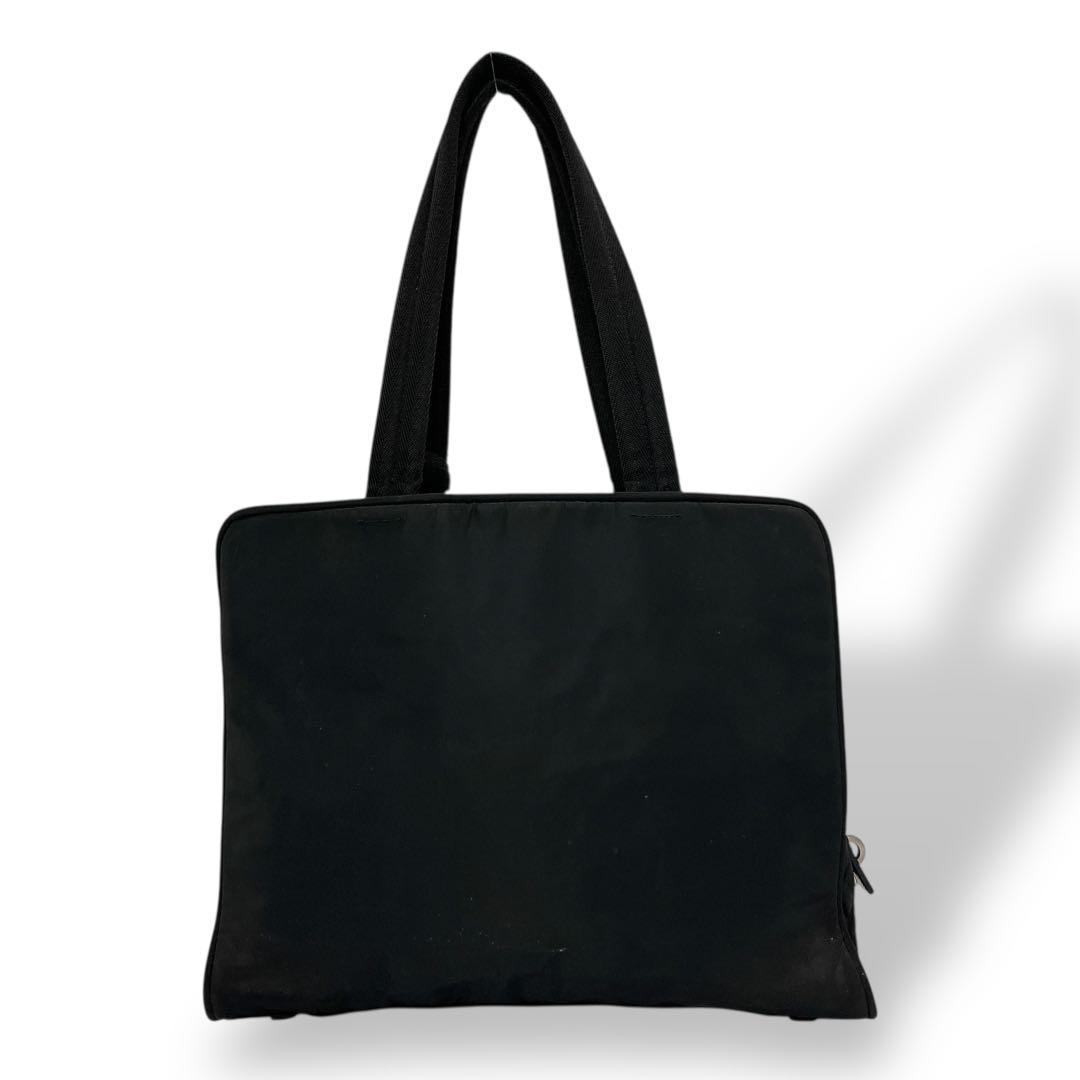 PRADA ハンドバッグ　三角ロゴ　トートバッグ　黒　テスートナイロン　y2k