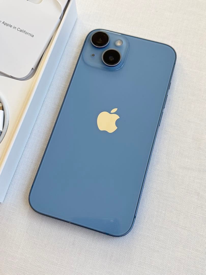 てつじんさま⭐︎中古⭐︎Apple iPhone 14 ブルー（水色） 本体