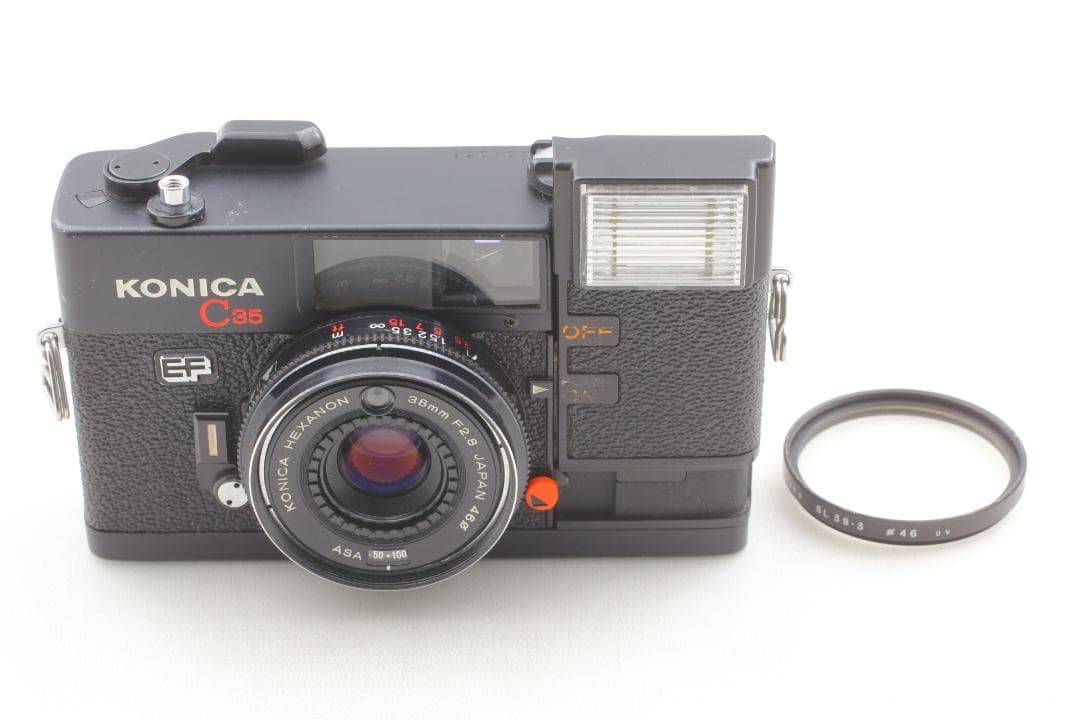 【整備済　美品】コニカ C35 EF フラッシュOK #1404