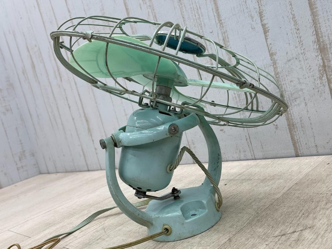 昭和レトロ ナショナル 天井吊り下げ扇風機 30RI 動作確認済 リモコン付き