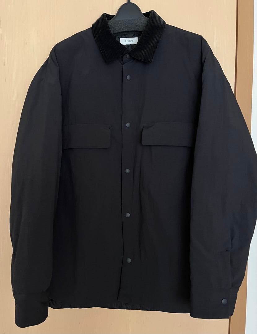 1/28出品停止【en route】ブラックナイロンジャケット　サイズ3