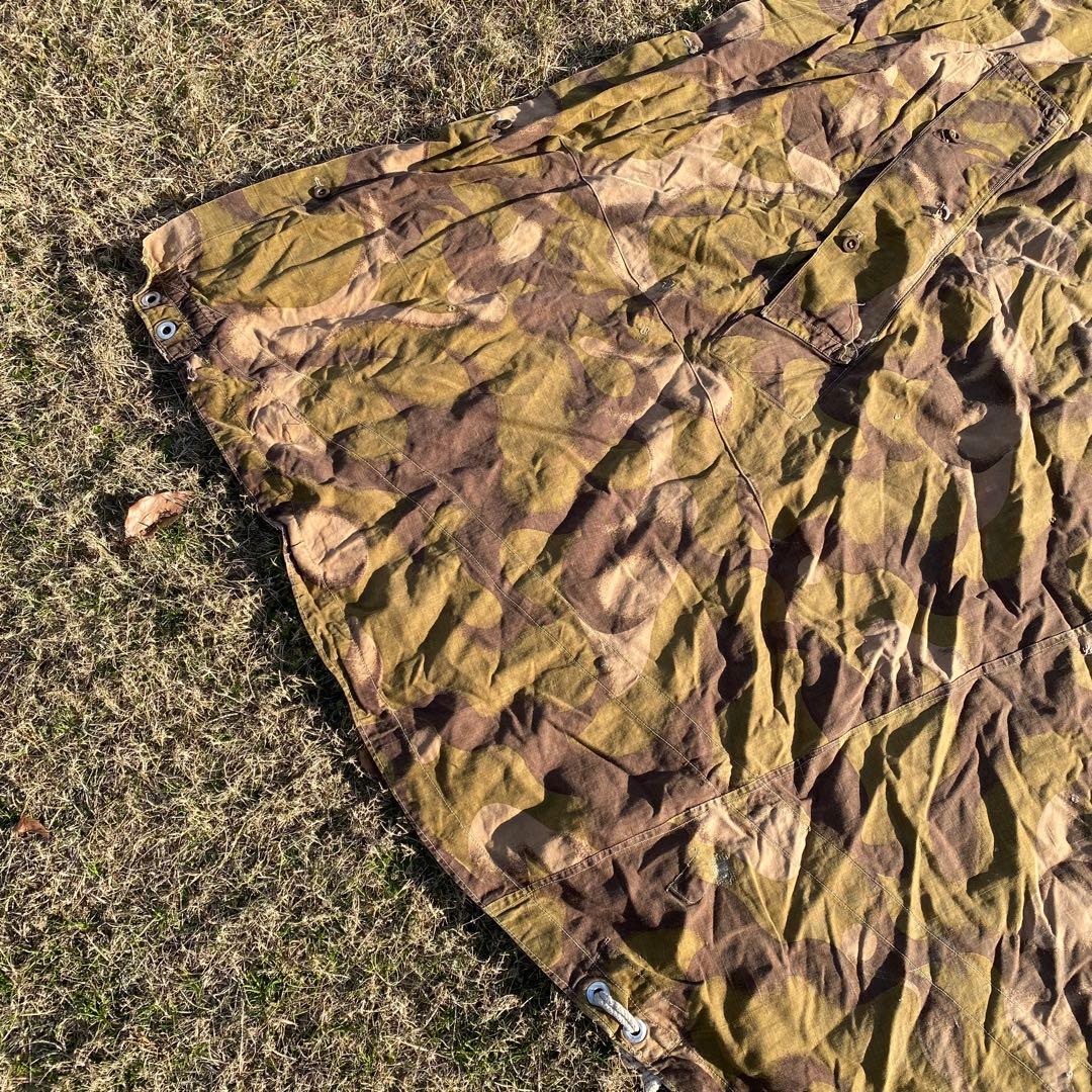 【超レア】ハンガリー軍幕　初期型　扇型　２枚①　迷彩　ハリケーンカモ　ミリタリー