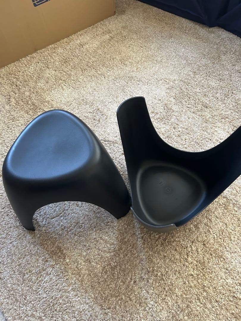 柳宗理/エレファントスツール お得な2脚　Vitra ヴィトラ黒　ヴィンテージ