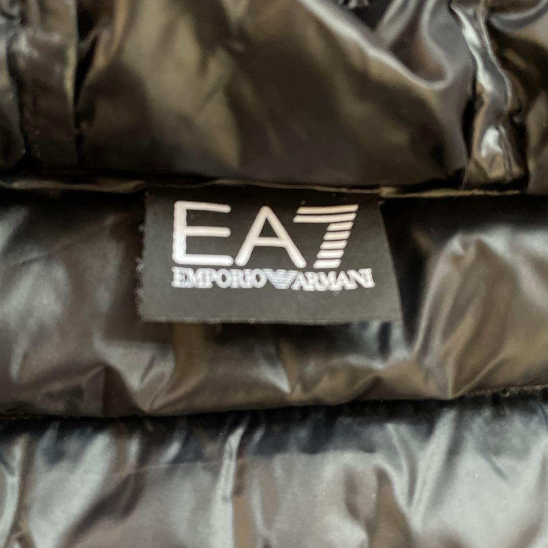 【極美品】EA7 ブラック ダウンジャケット L