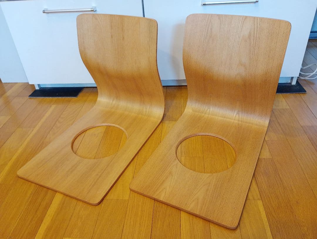 【美品】Tendo / 天童木工 藤森健次 座椅子 プライウッド 欅